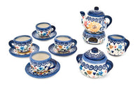 Butterfly Miniature Tea Set Polish Pottery