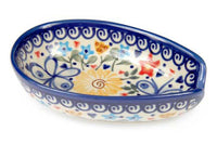 Butterfly Small Spoon Rest Polish Pottery