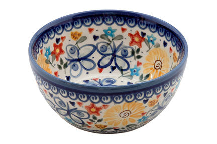 Butterfly Dessert Bowl Polish Pottery