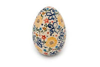 Butterfly Large Decorated Egg Polish Pottery