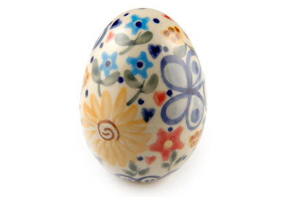 Butterfly Small Decorated Egg Polish Pottery
