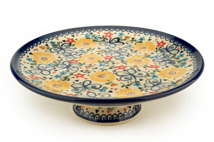 Butterfly Cake Plate Polish Pottery