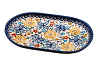 Butterfly Small Oval Dish Polish Pottery