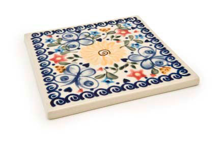Butterfly Tile Polish Pottery