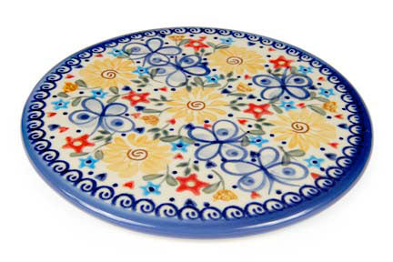 Butterfly Trivet Polish Pottery
