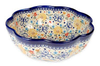 Butterfly Large Scallop Bowl Polish Pottery
