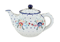 Polish Pottery Desert Flower Teapot