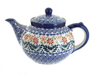 Polish Pottery Garden Bouquet Teapot