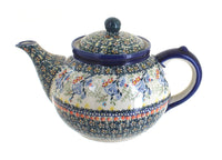 Polish Pottery Periwinkle Teapot