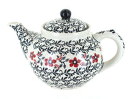 Polish Pottery Scarlett Ivy Teapot
