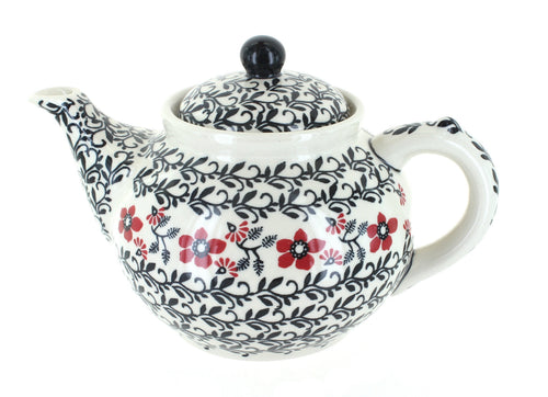 Polish Pottery Scarlett Ivy Teapot