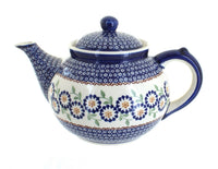 Polish Pottery Peach Blossom Teapot