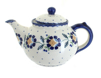 Polish Pottery Sunflower Teapot