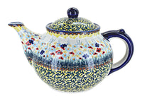 Polish Pottery Prairie Garden Teapot