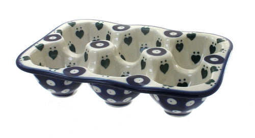 Alyce Egg Tray - 6 Count Polish Pottery