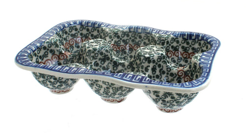 Athena Egg Tray - 6 Count Polish Pottery