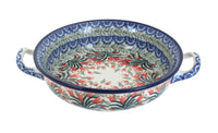 Polish Pottery Spring Tulip Mini Casserole with Handles