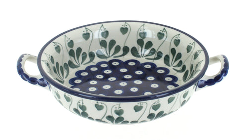 Polish Pottery Alyce Mini Casserole Dish with Handles