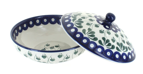 Alyce Covered Bowl Polish Pottery