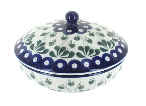 Polish Pottery Alyce Covered Bowl