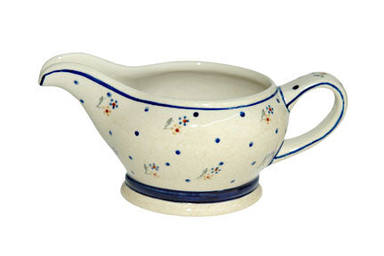 Country Meadow Gravy Boat Polish Pottery