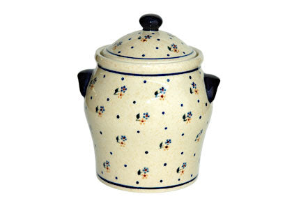 Country Meadow Large Canister Polish Pottery