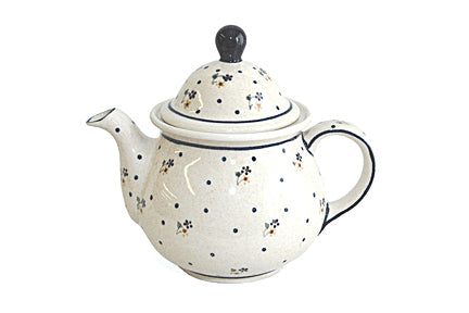 Country Meadow Large Teapot Polish Pottery
