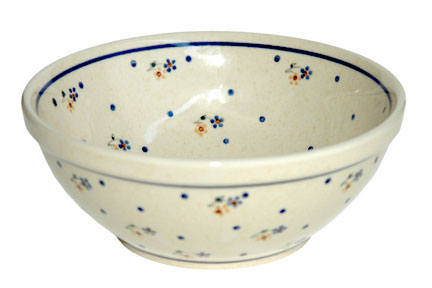 Country Meadow Medium Serving Bowl Polish Pottery