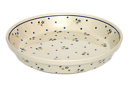 Country Meadow Pie Plate Polish Pottery