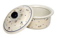 Country Meadow Round Baker with Lid Polish Pottery