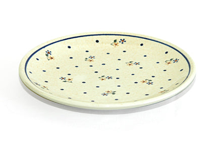 Country Meadow Dessert Plate Polish Pottery