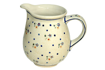 Country Meadow Small Pitcher Polish Pottery