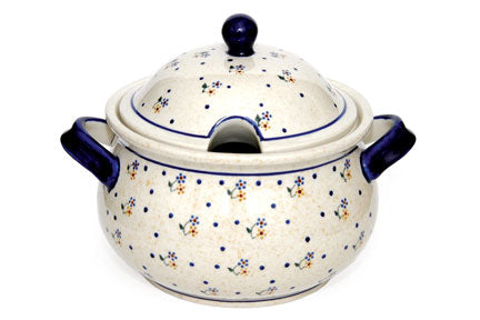 Country Meadow Soup Tureen Polish Pottery