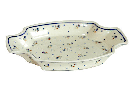 Country Meadow Large Serving Tray Polish Pottery