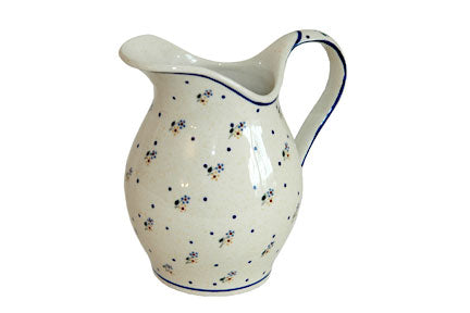 Country Meadow Pitcher Polish Pottery