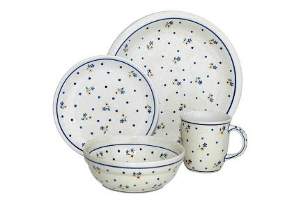 Country Meadow 16 Piece Dinner Set Polish Pottery