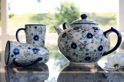 Carnival Large Coffee Mug Polish Pottery