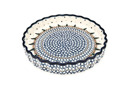 Rustic Pines Torte Plate Polish Pottery