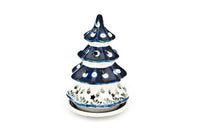 Alyce Small Christmas Tree Luminary Polish Pottery
