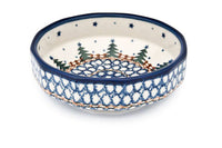 Rustic Pines Small Angular Bowl Polish Pottery