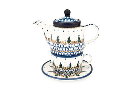 Rustic Pines Tea for One Polish Pottery