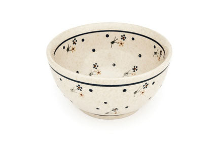 Country Meadow Dessert Bowl Polish Pottery