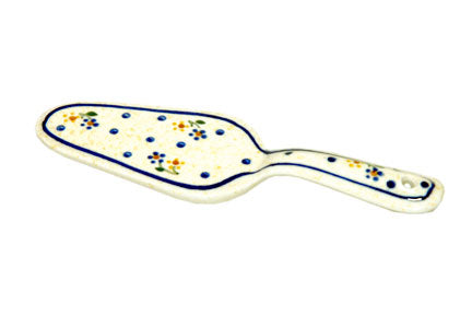 Country Meadow Cake Server Polish Pottery