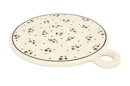 Country Meadow Round Cutting Board Polish Pottery