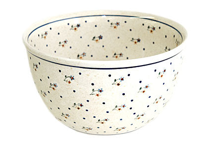 Country Meadow Large Mixing Bowl Polish Pottery
