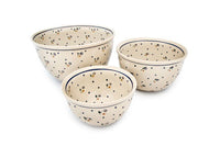 Country Meadow Mixing Bowl Set Polish Pottery