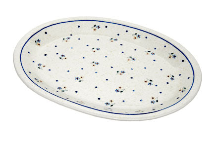 Country Meadow Large Serving Platter Polish Pottery