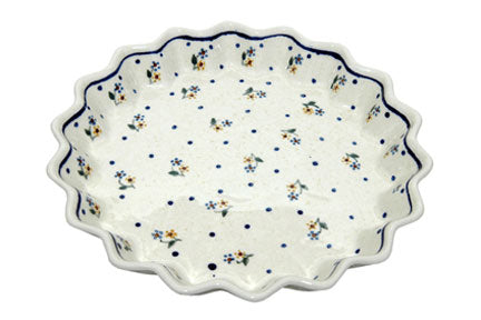 Country Meadow Quiche Dish Polish Pottery