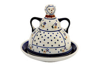 Country Meadow Small Cheese Lady Polish Pottery