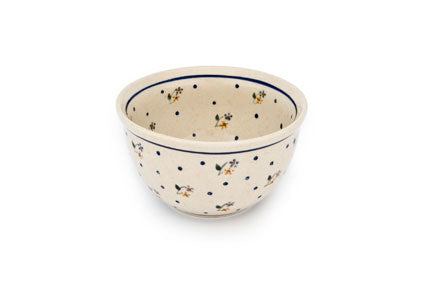 Country Meadow Small Mixing Bowl Polish Pottery